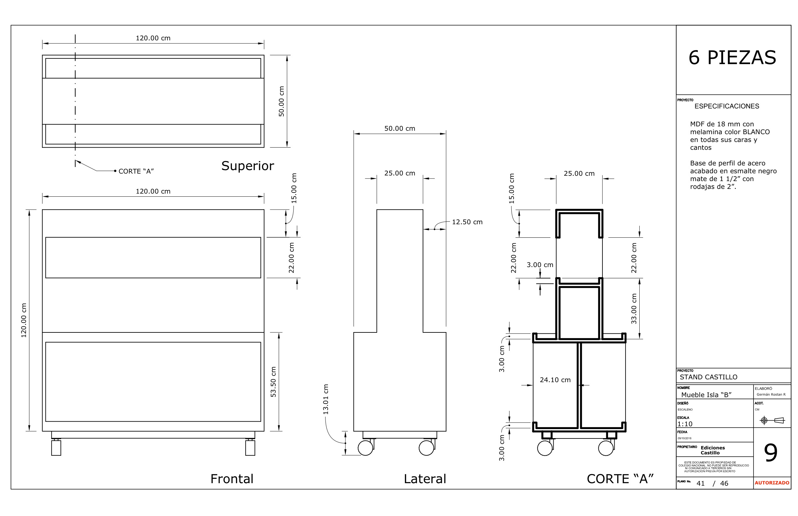 Planos Stand MacMillan Castillo