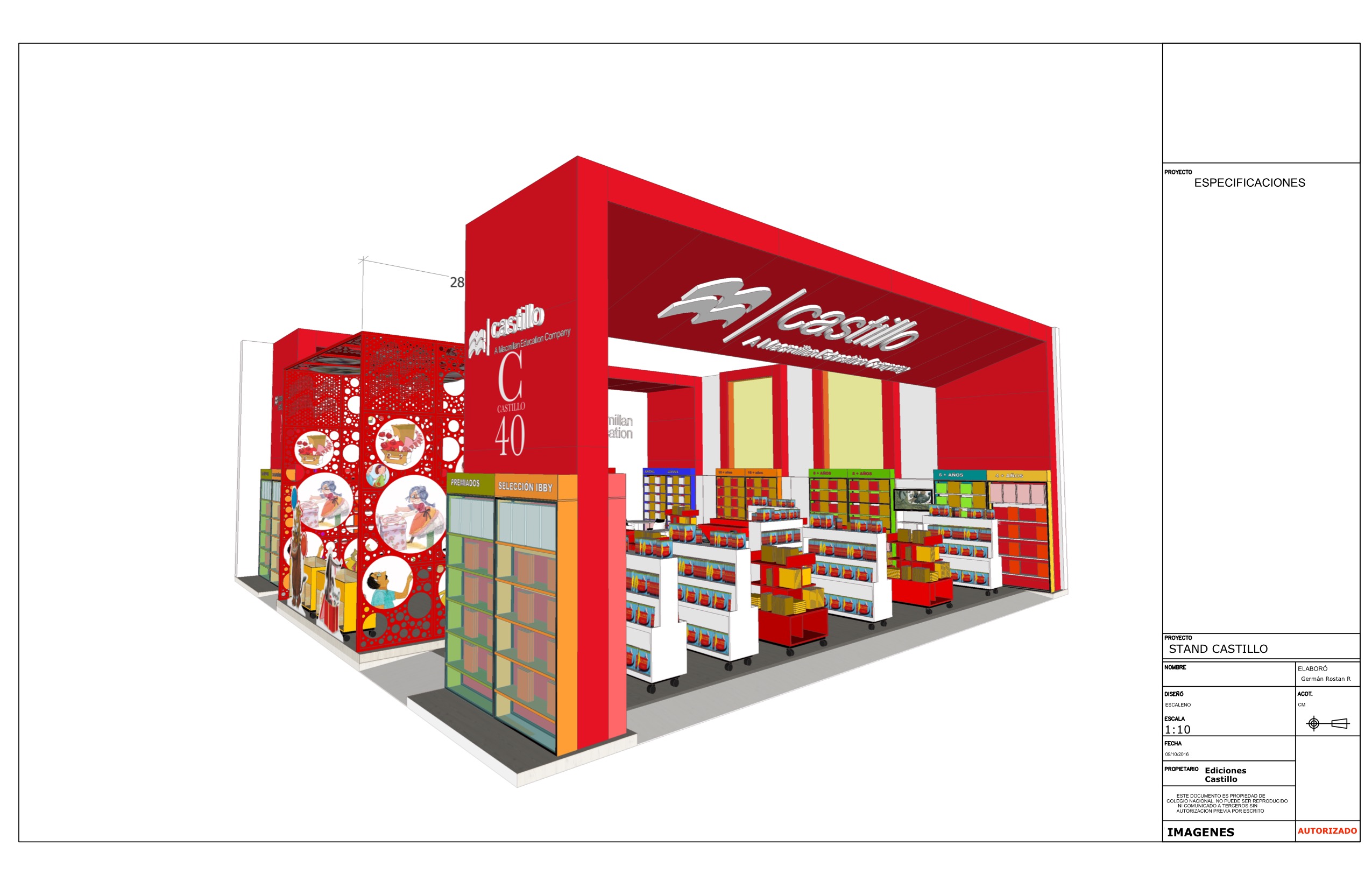 Planos Stand MacMillan Castillo