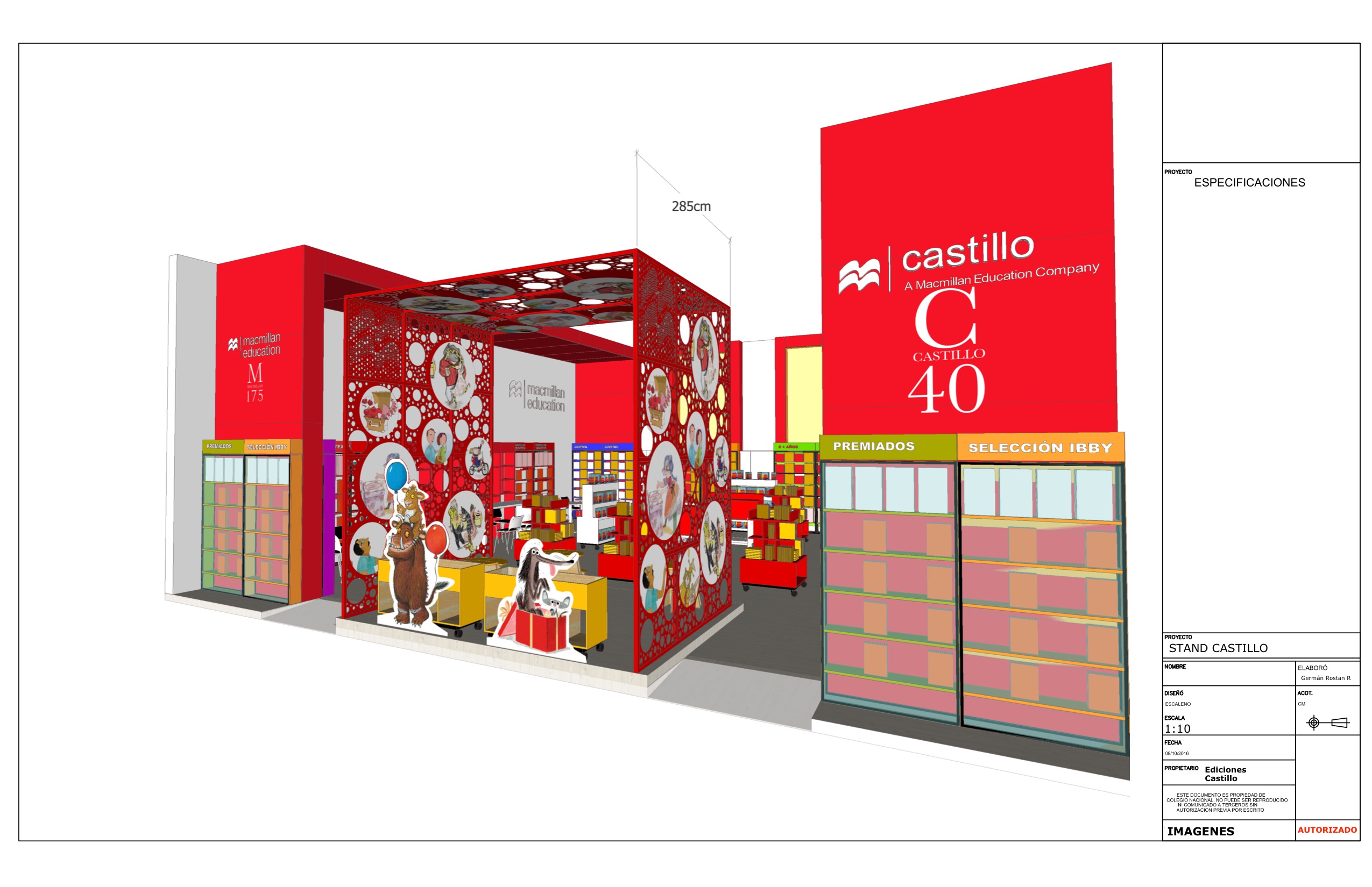 Planos Stand MacMillan Castillo