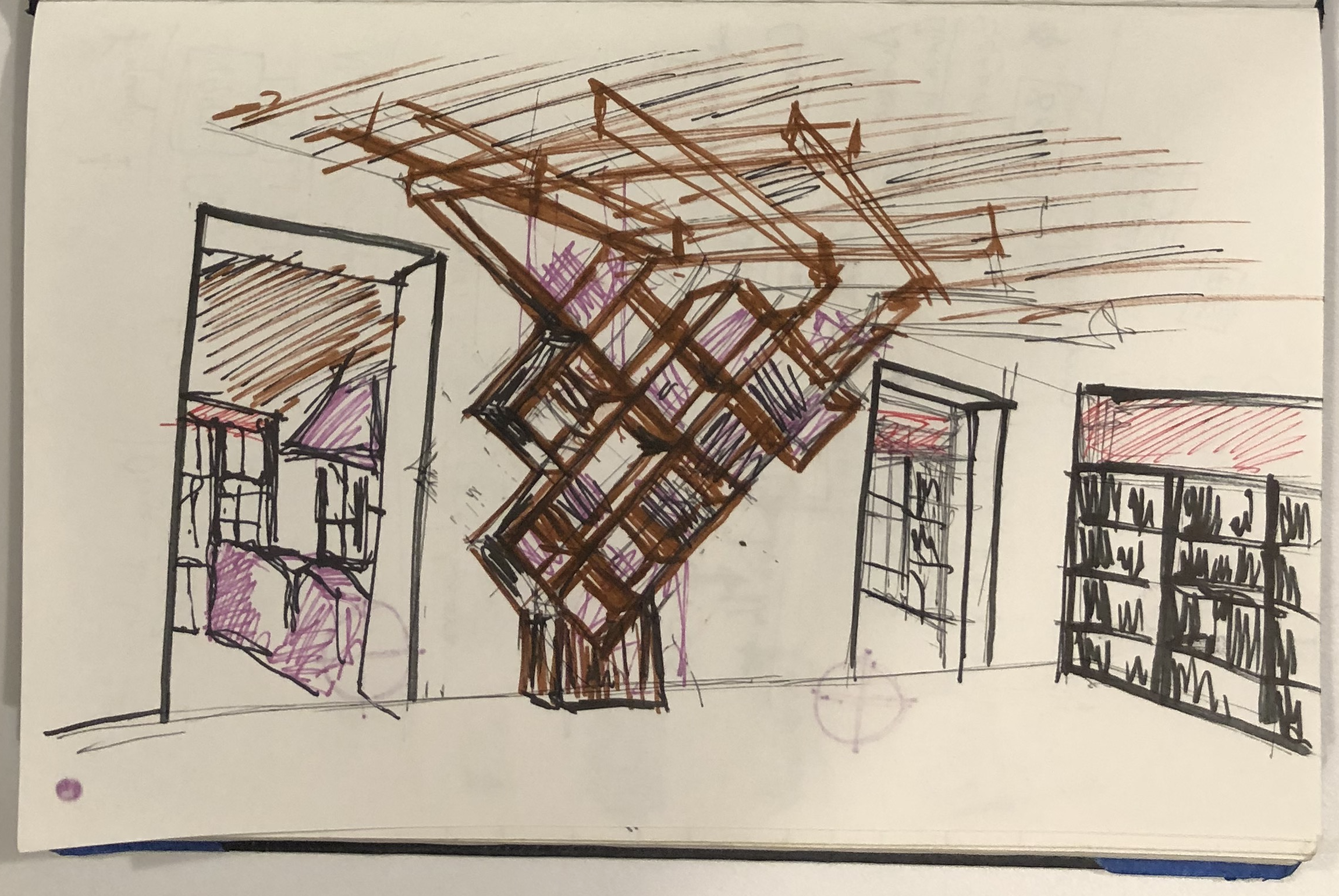 Bocetos Libreria Colegio Nacional