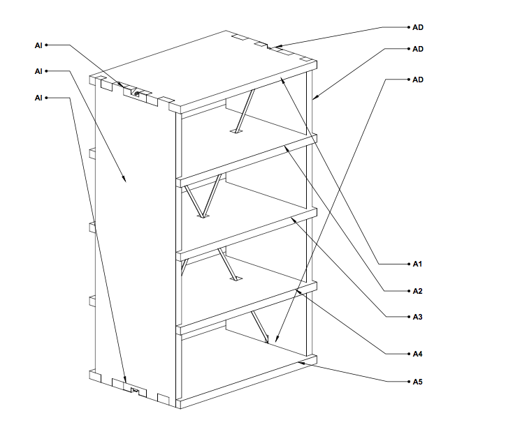 Librero para stand Colegio Nacional, FIL 2017