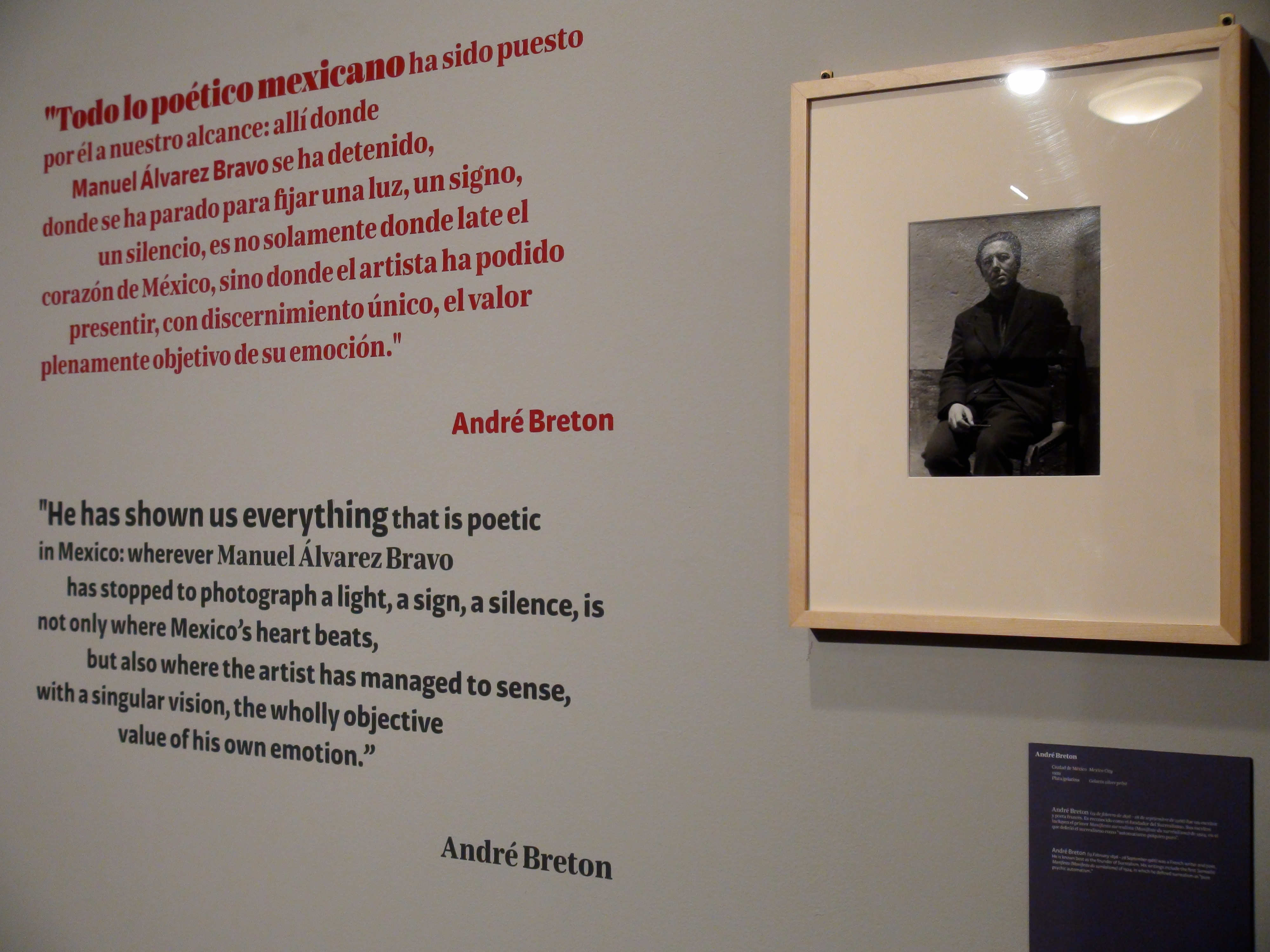 Exposición Retratos de México de Manuel Álvarez Bravo