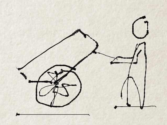 Boceto dispositivo móvil Mapa Colaborativo del Exilio Español
