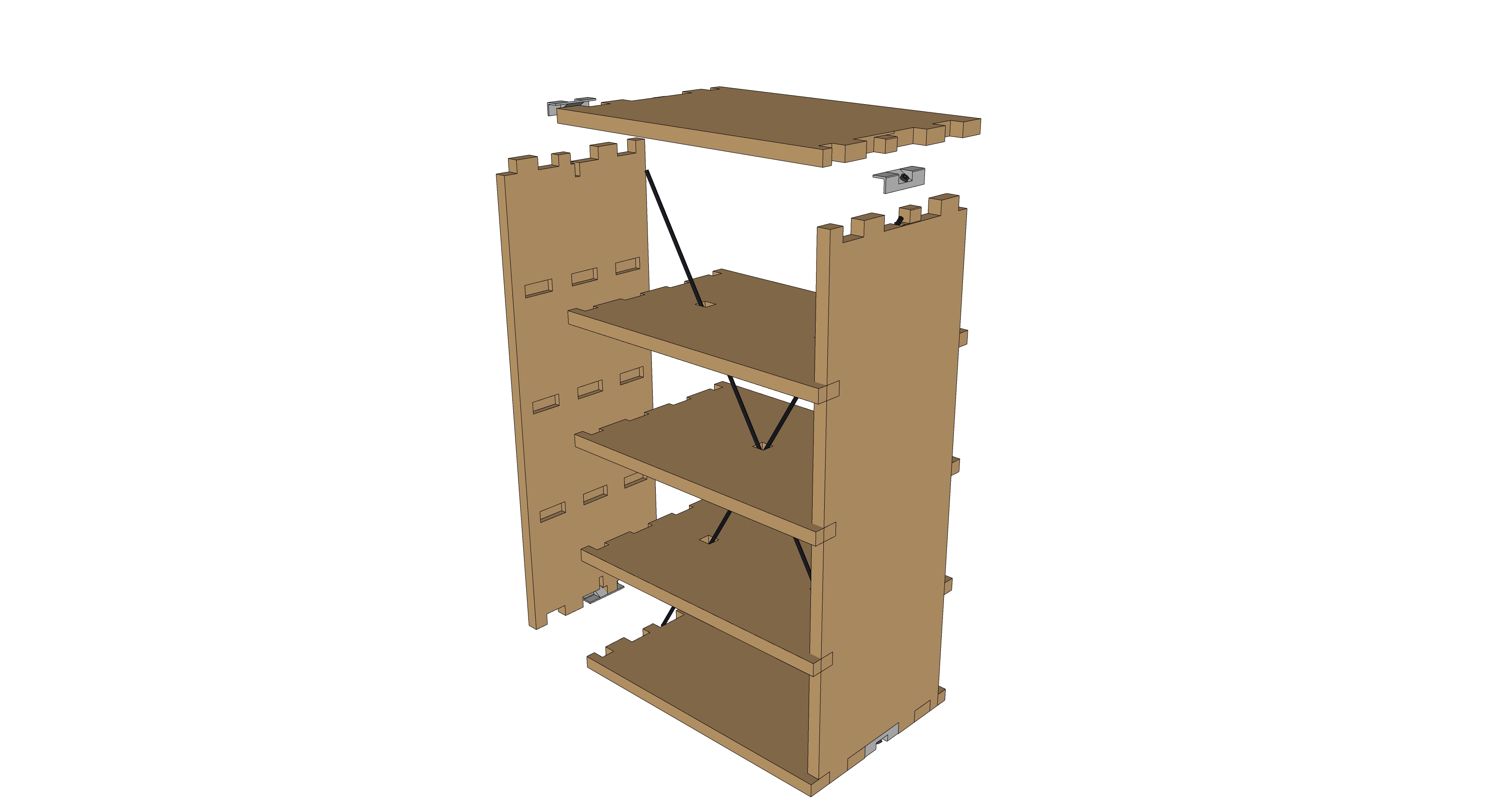 Librero para stand Colegio Nacional, FIL 2017