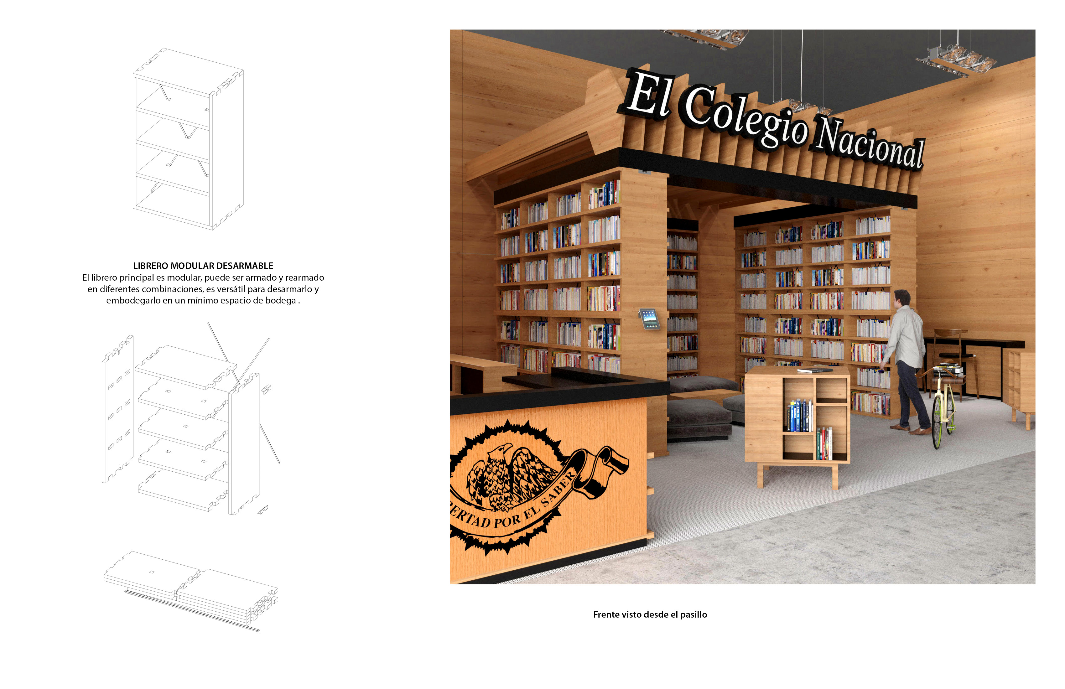 Propuesta stand COLEGIO NACIONAL  FIL 2017